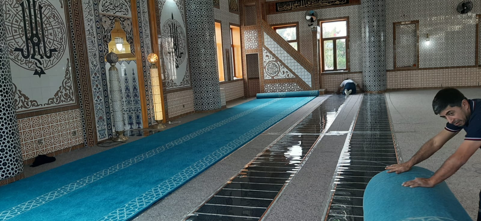 Cami Halı Altı Isıtma Kurulumu 2